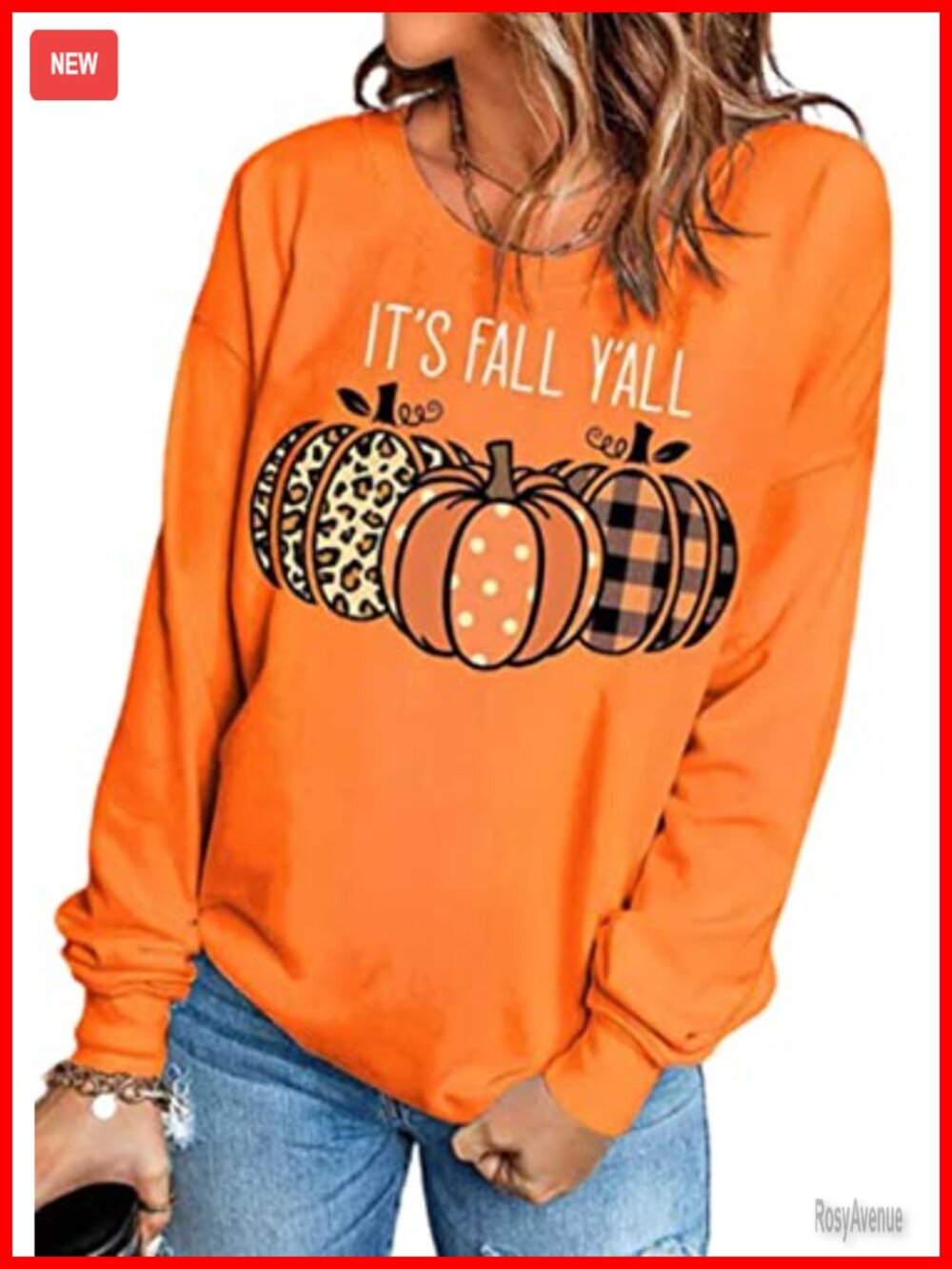 Leopard Plaid Dot Pumpkin Sweatshirt Women's Halloween Long Sleeve Pullover